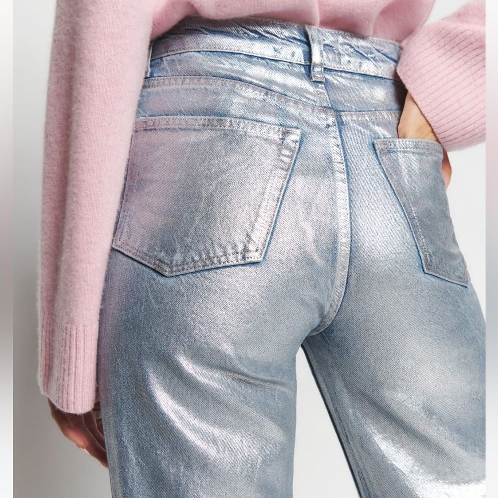 Reformation Silver Straight Leg Jeans - Picture 4 of 15